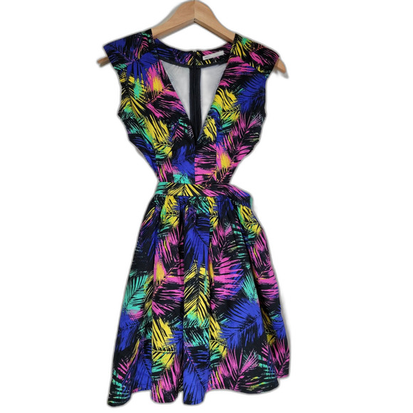 Mustard Seed Women's Colorful Neon Dress - Small